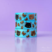 Monarch Butterflies Cats Gold Foil Washi Tape