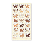 Kitty Parade Sticker Sheet by Stickii | Papertail Fox