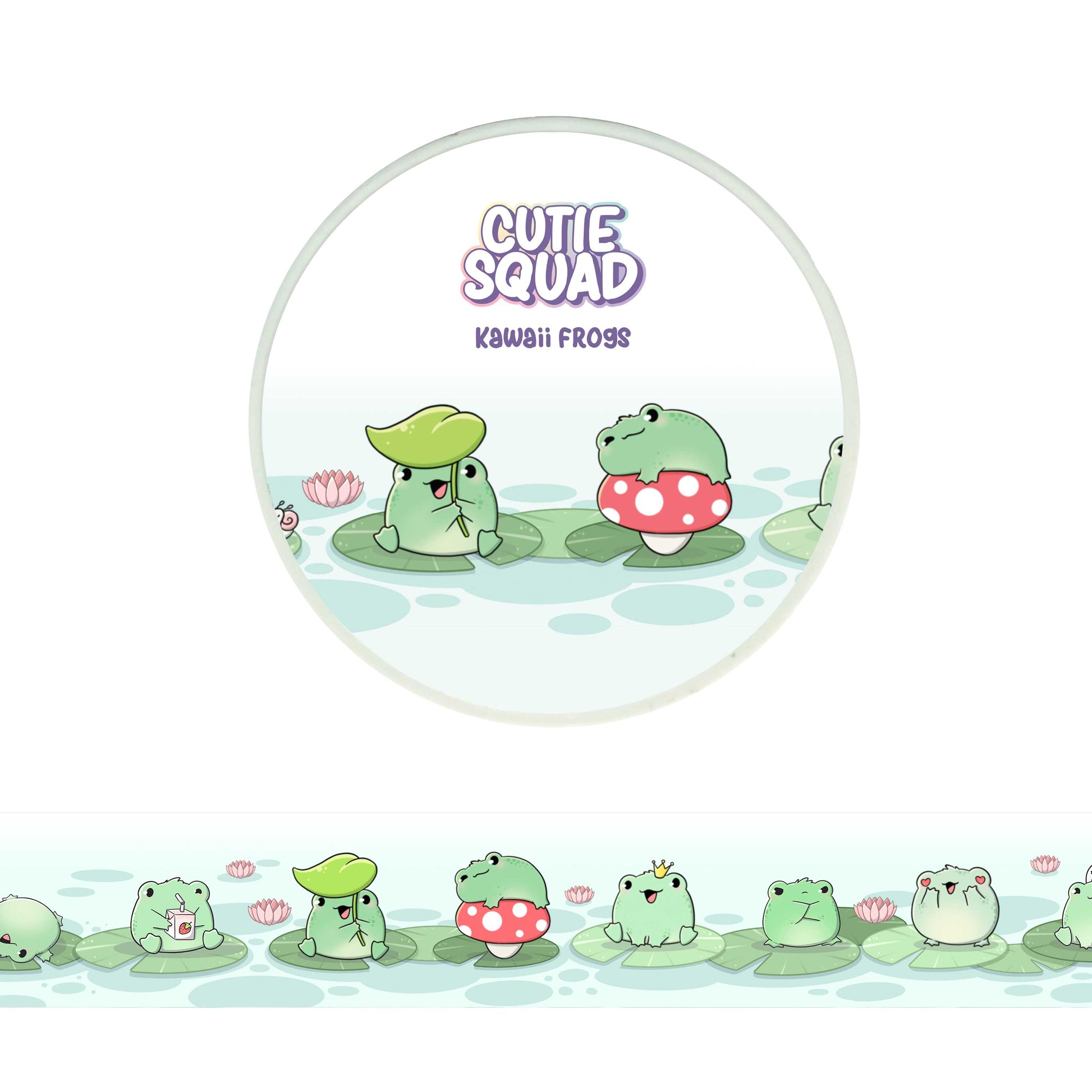 Kawaii Frogs Washi Tape | CutieSquad | Papertail Fox