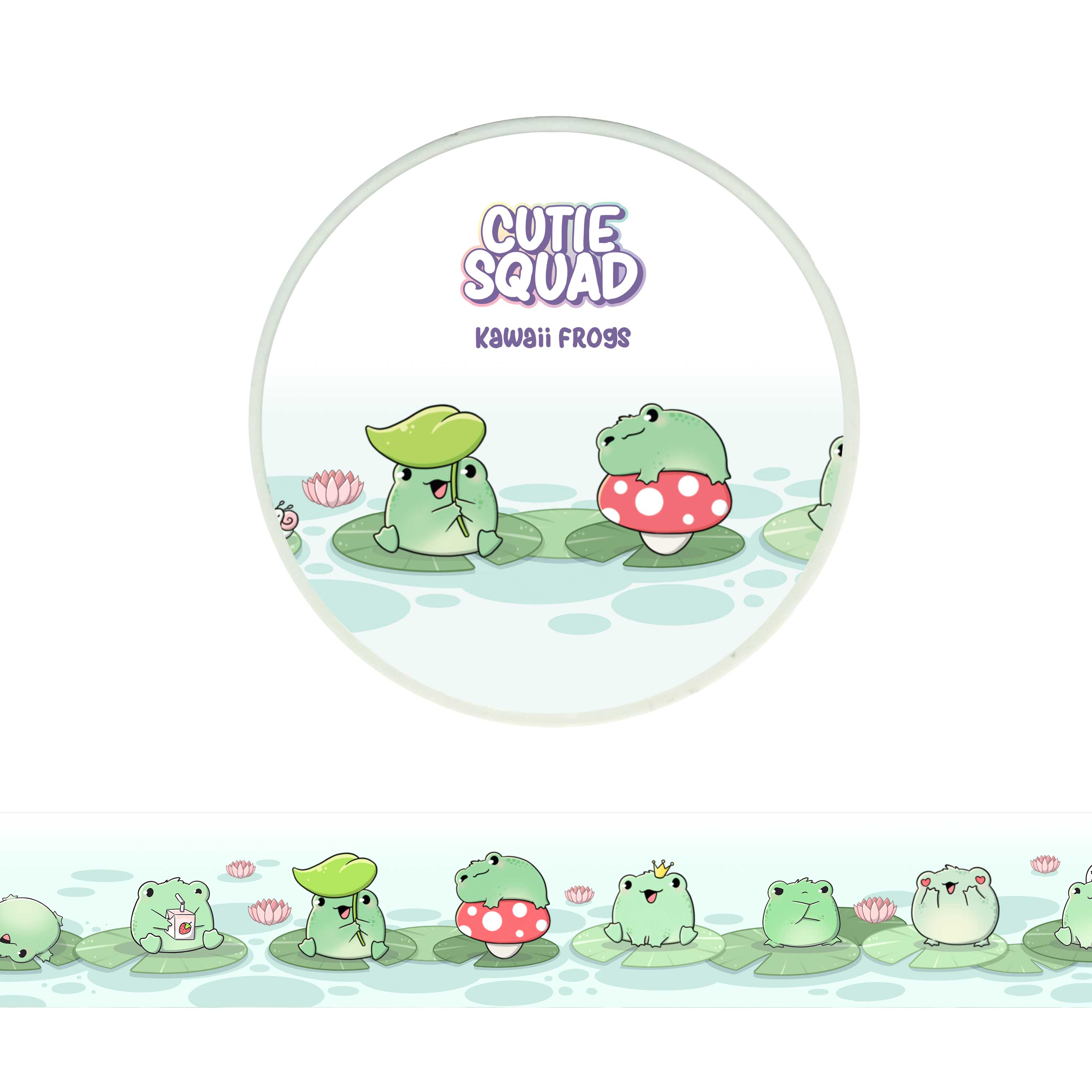 Kawaii Frogs Washi Tape | CutieSquad | Papertail Fox