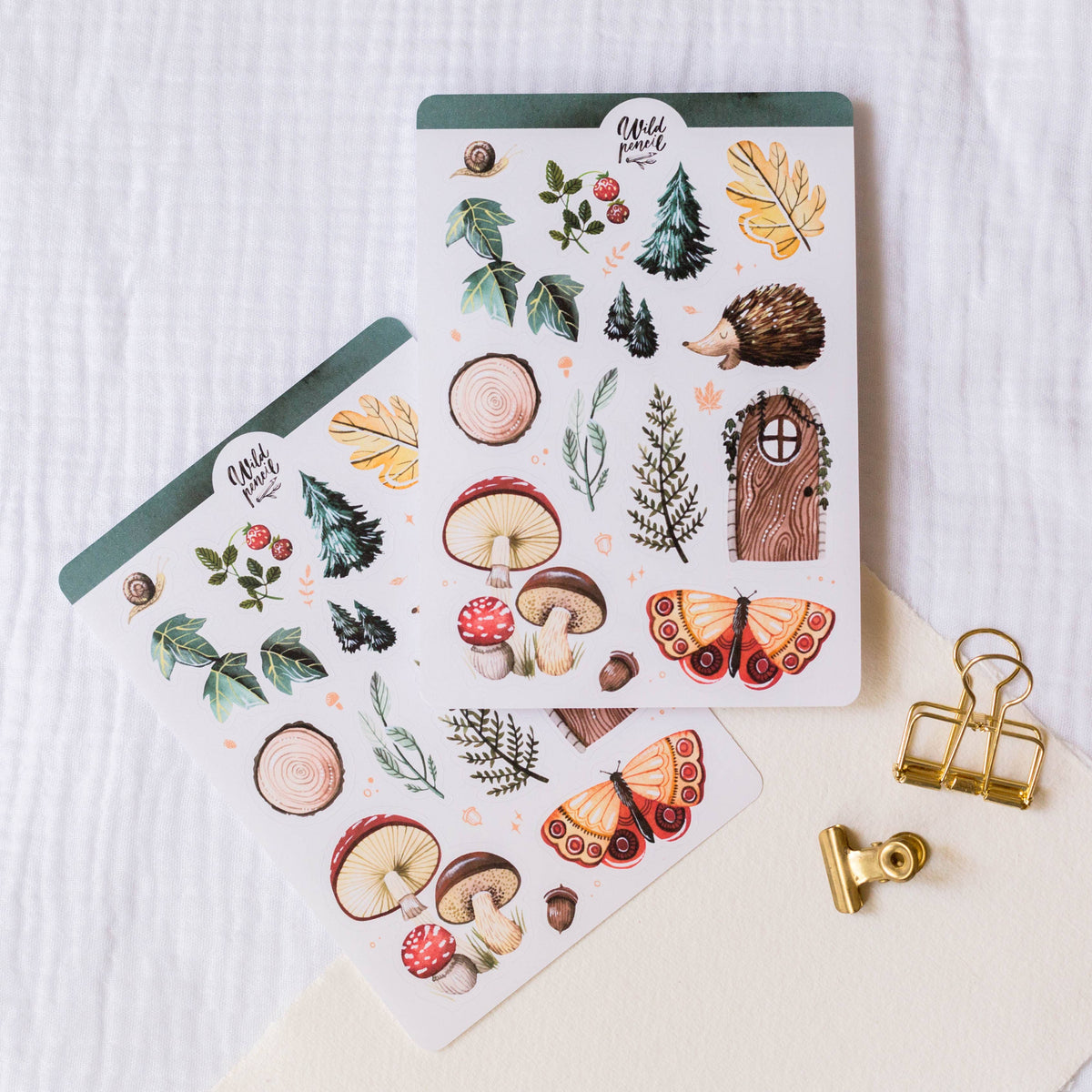 Forest Sticker Sheet | Wild Pencil Studio