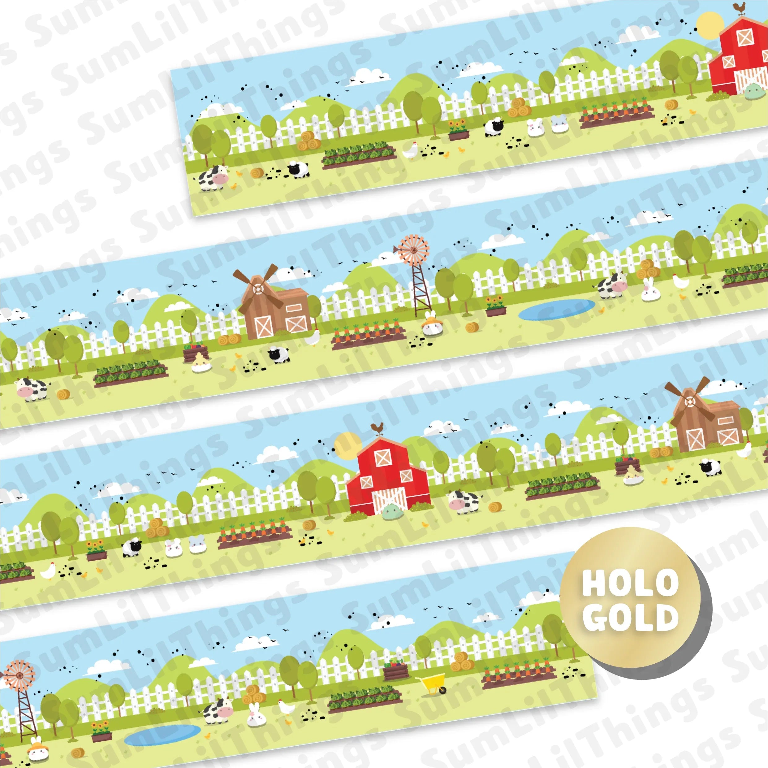 Washi Tape - Lil' Pasture Pals Collection - Papertail Fox