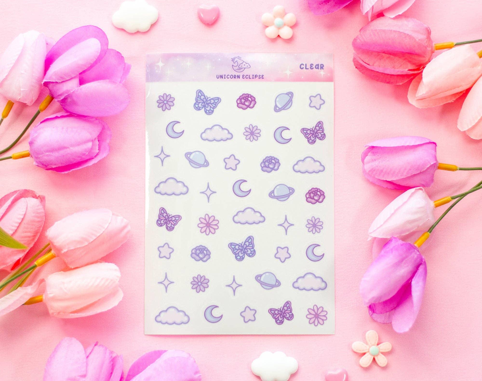Magical Memories Clear Deco Sticker Sheet | Unicorn Eclipse - Papertail Fox