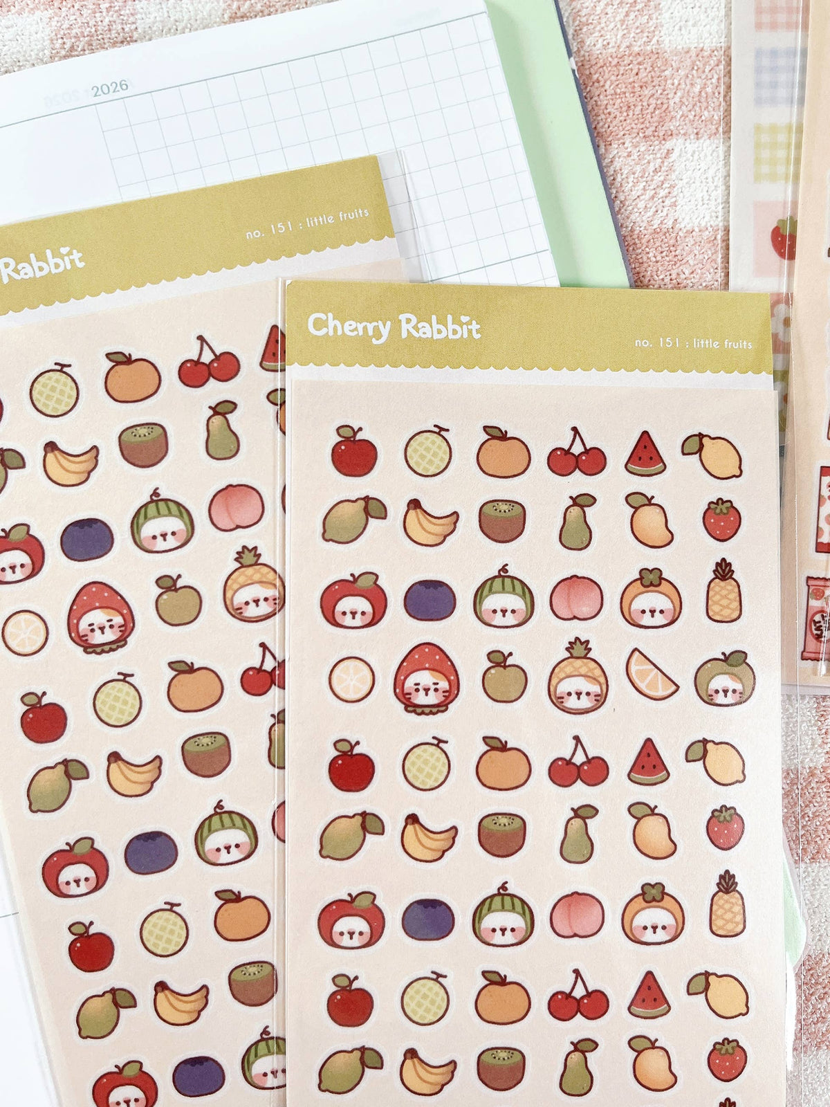 Little Fruits Sticker Sheet no.151 by Cherry Rabbit | Papertail Fox