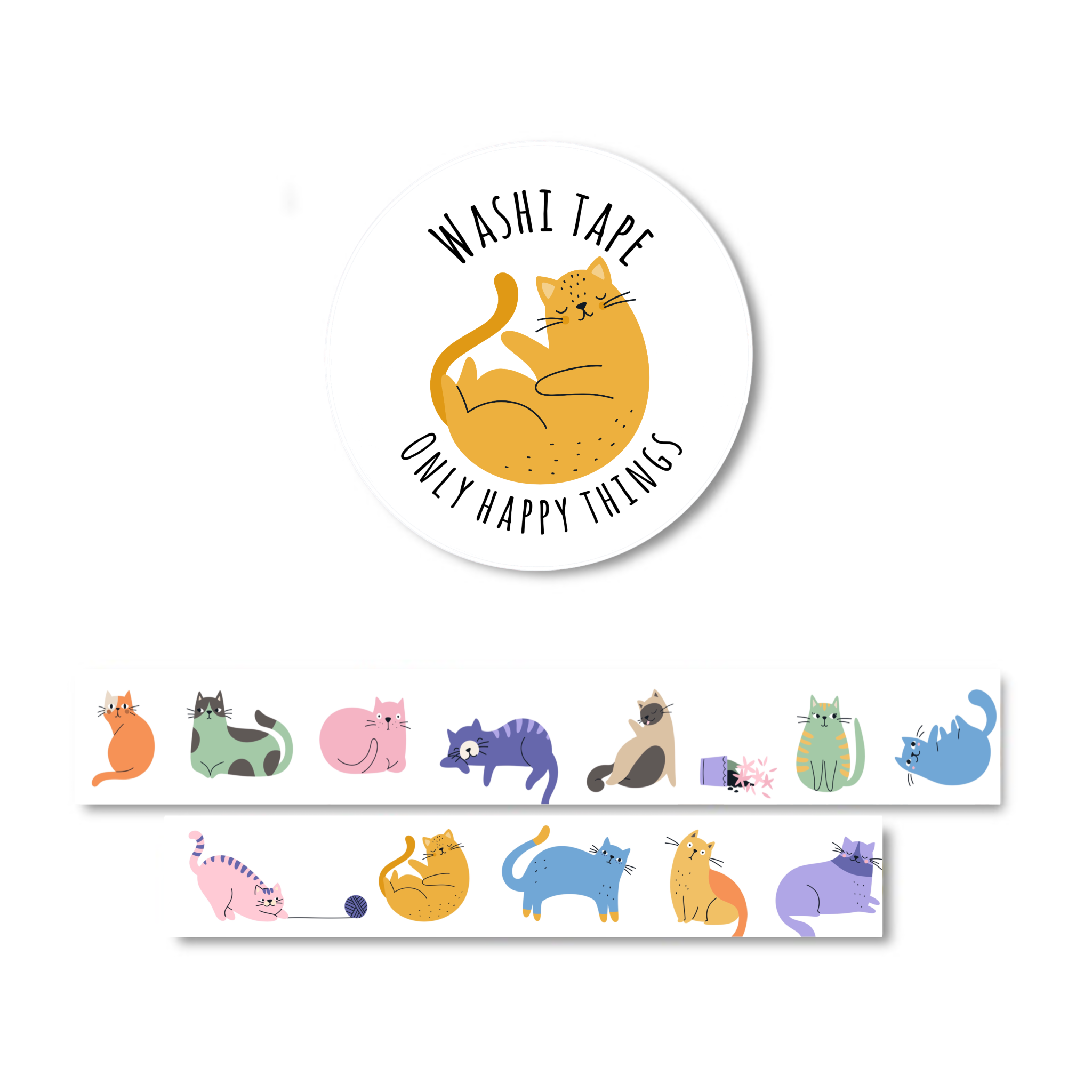 Only Happy Things: Colorful Cats