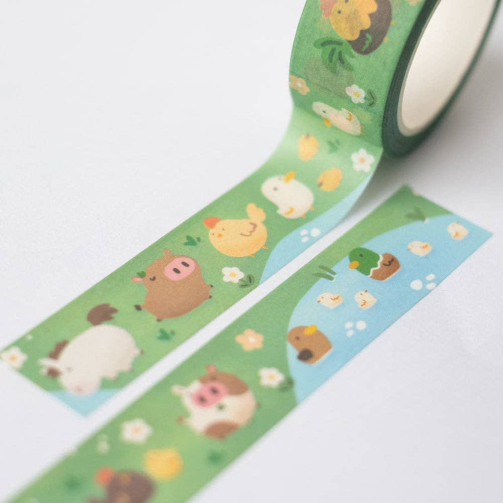 Farm Friends Washi Tape | Birdie Tam