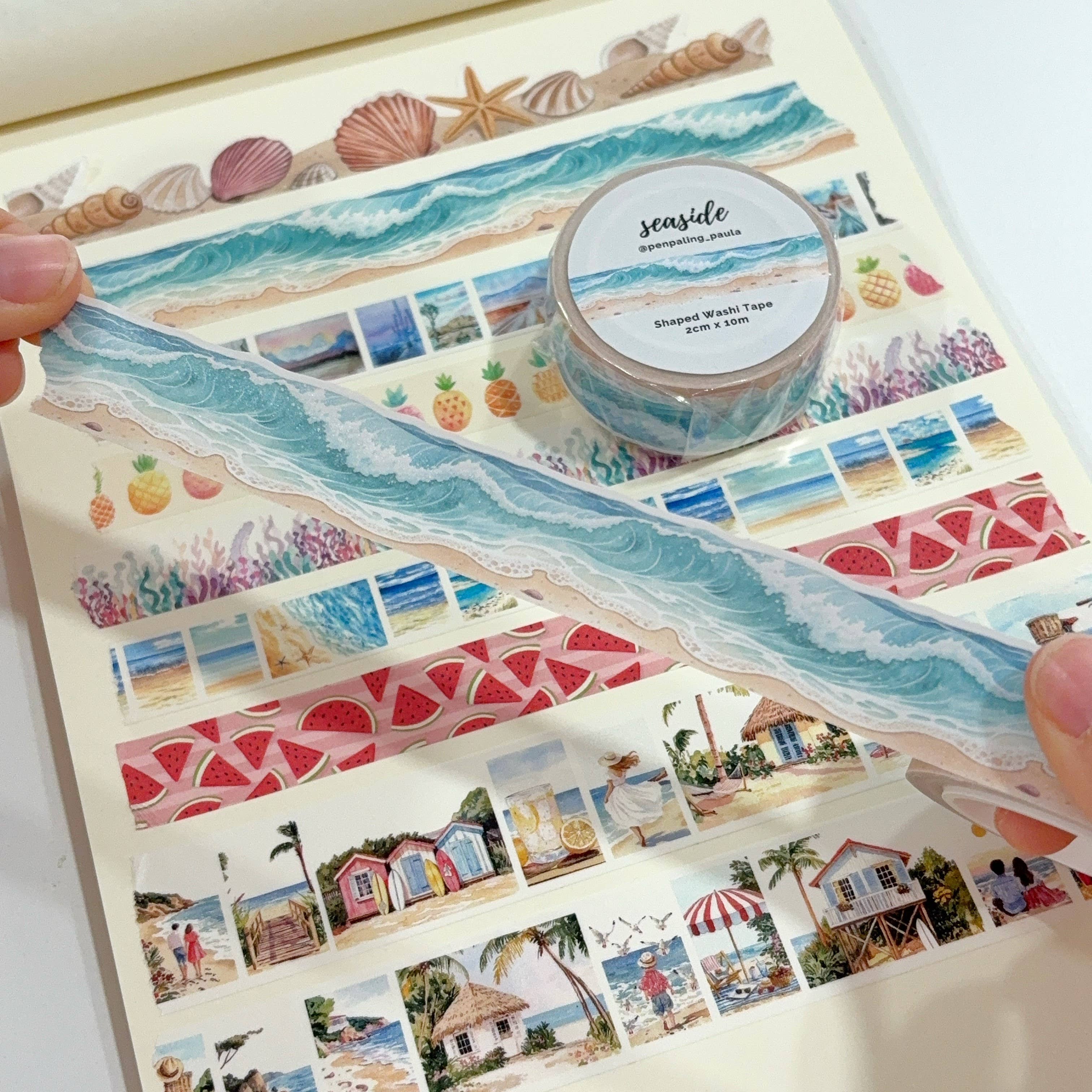 Seaside SHAPED Washi Tape | Penpaling Paula