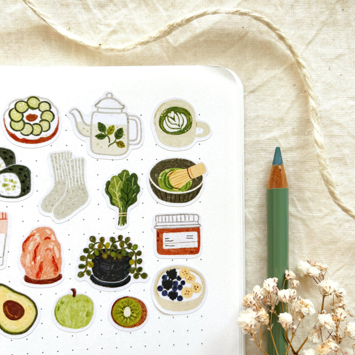 Fresh Green Sticker Sheet | Och Monika