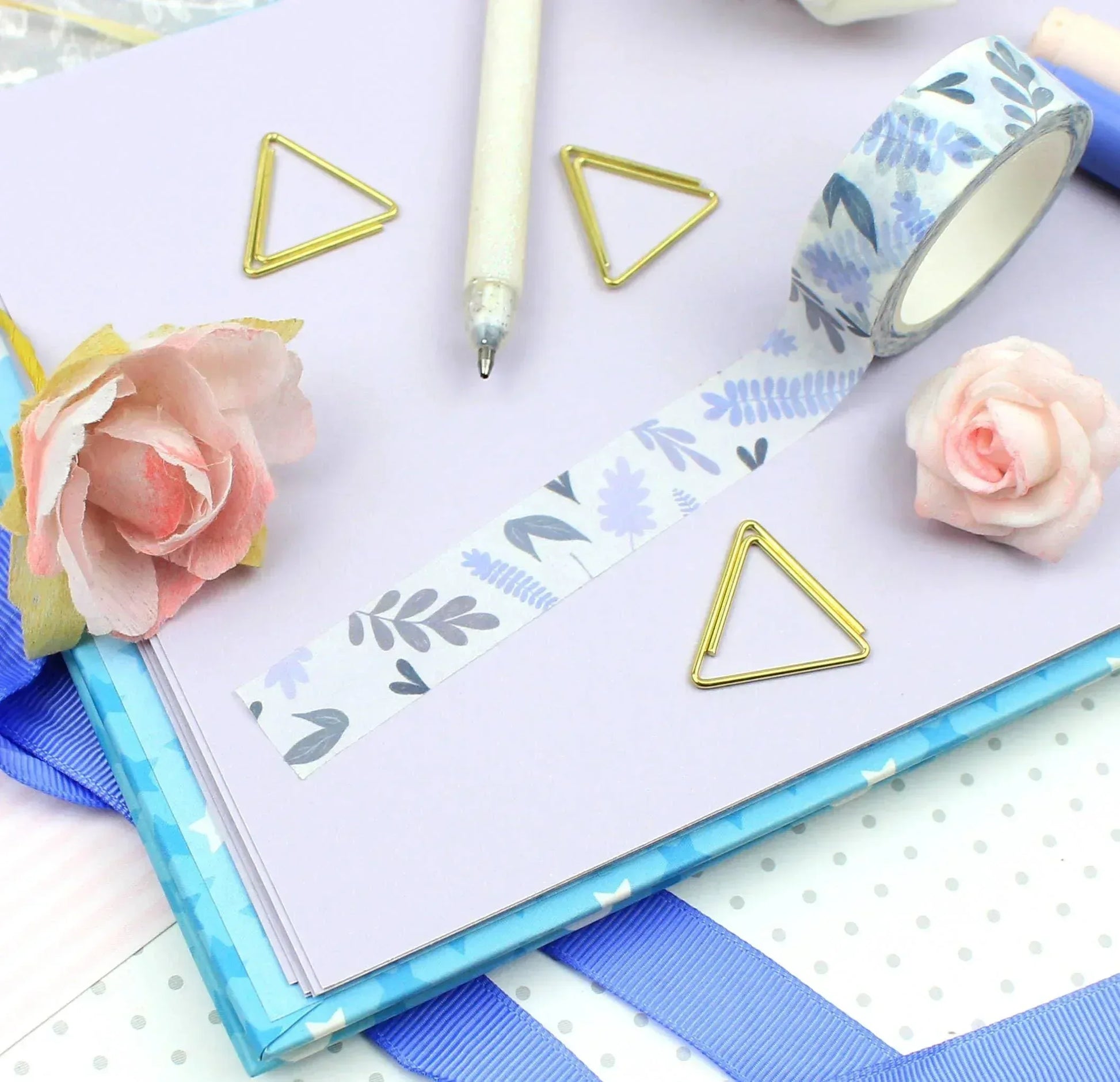 Blue Foliage Washi Tape | Ellis Woolley Illustration - Papertail Fox