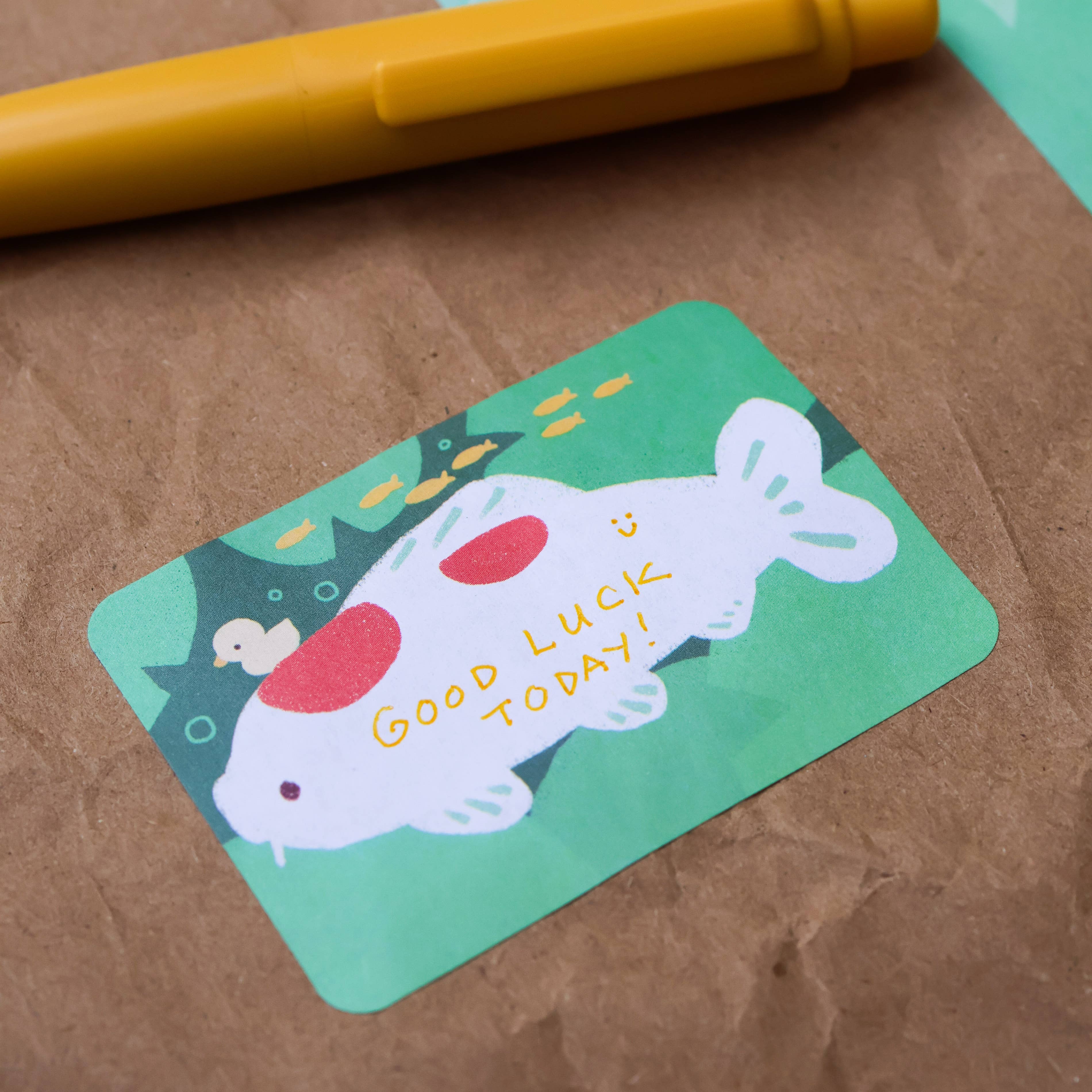 Ducks in Koi Pond Paper Roll Labels by Thousand Skies | Papertail Fox
