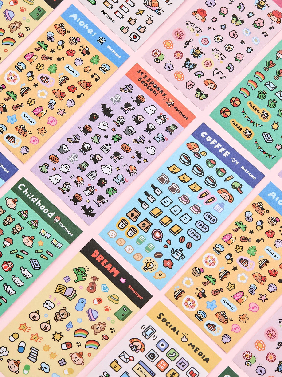 Aloha Mini Sticker Sheet | RiN! Studio