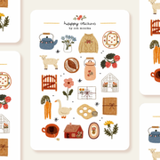 Soft Life Sticker Sheet by Och Monika | Papertail Fox