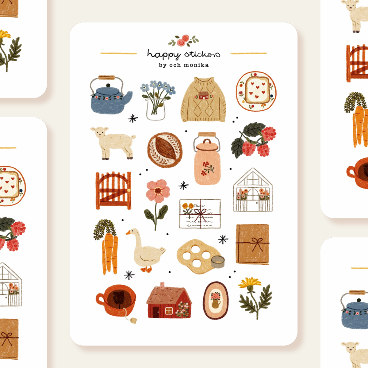 Soft Life Sticker Sheet by Och Monika | Papertail Fox