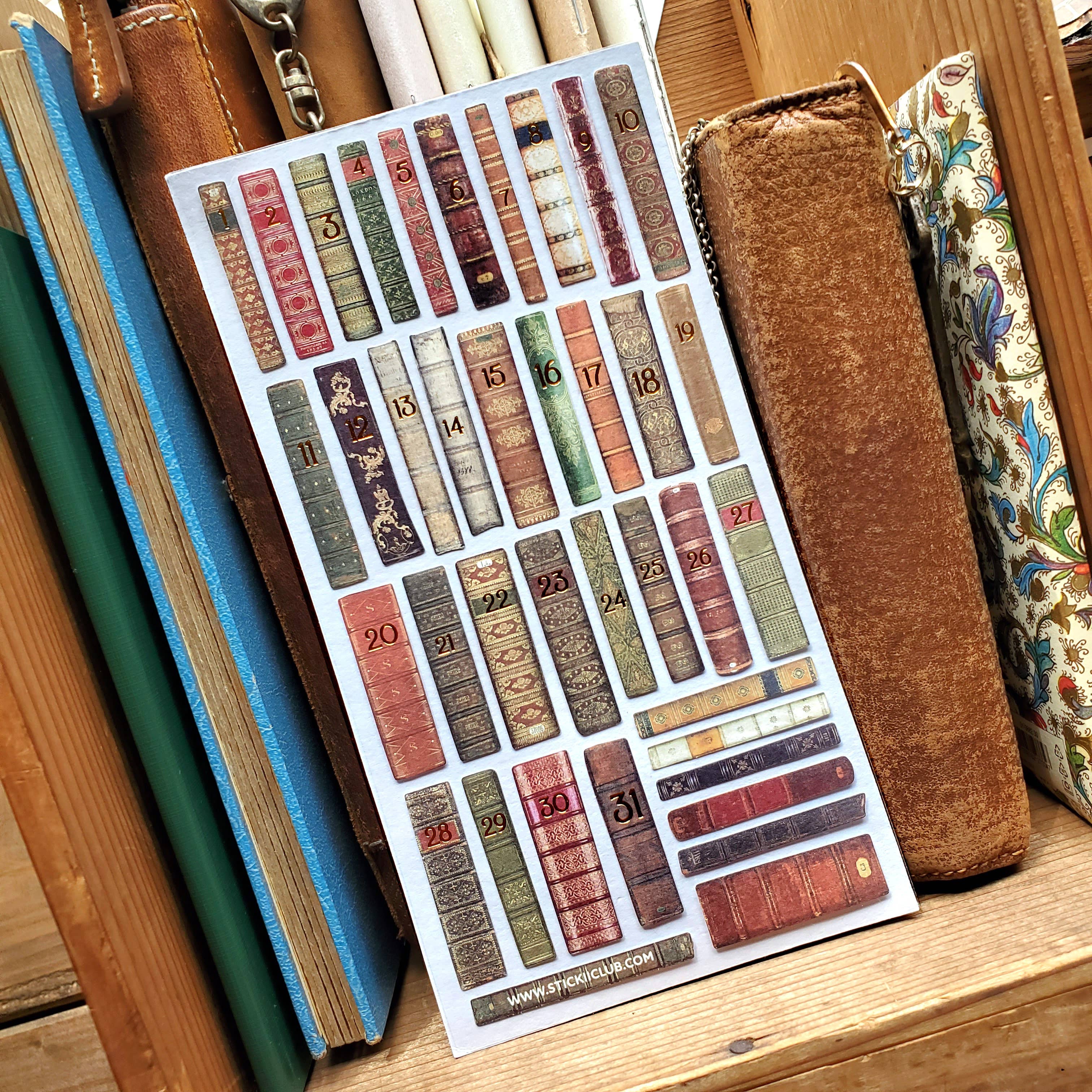Gilded Books Sticker Sheet | Stickii