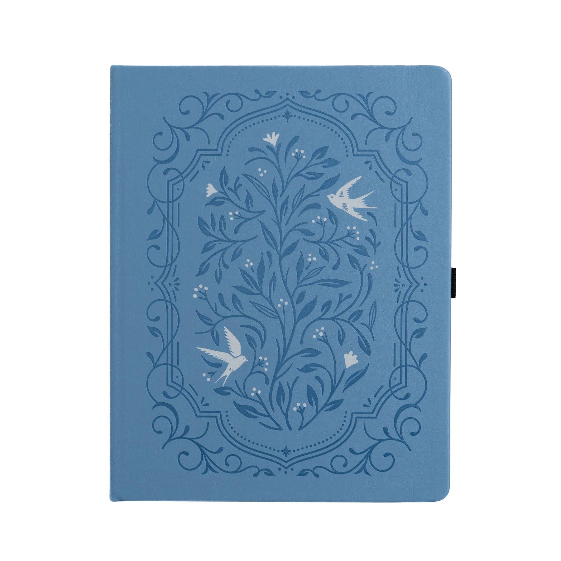 Songbird In Blue Dot Grid Notebook