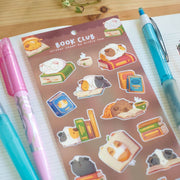 Guinea Pig Book Club Sticker Sheet by Birdie Tam | Papertail Fox