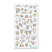 Rainbow Rain Parade Sticker Sheet by Stickii | Papertail Fox