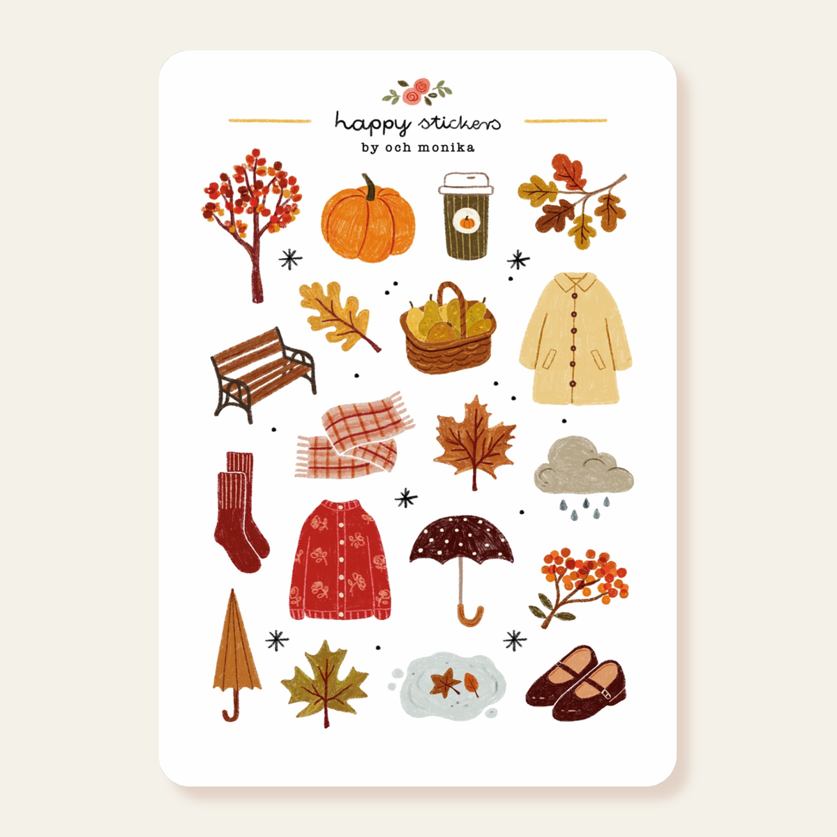 Autumn Walk Sticker Sheet | Och Monika