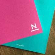 Nombre A5 Notebook in Hot Pink & Peacock Green by Nouto | Papertail Fox