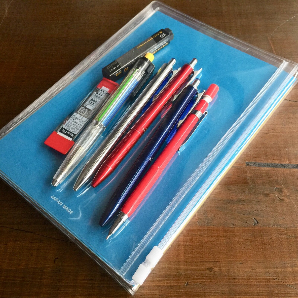 A5 Clear Notebook Cover with Large Pocket | Nouto