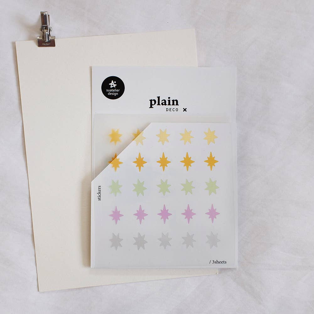 Medium Sparkle 3 Sheet Sticker Set by Suatelier