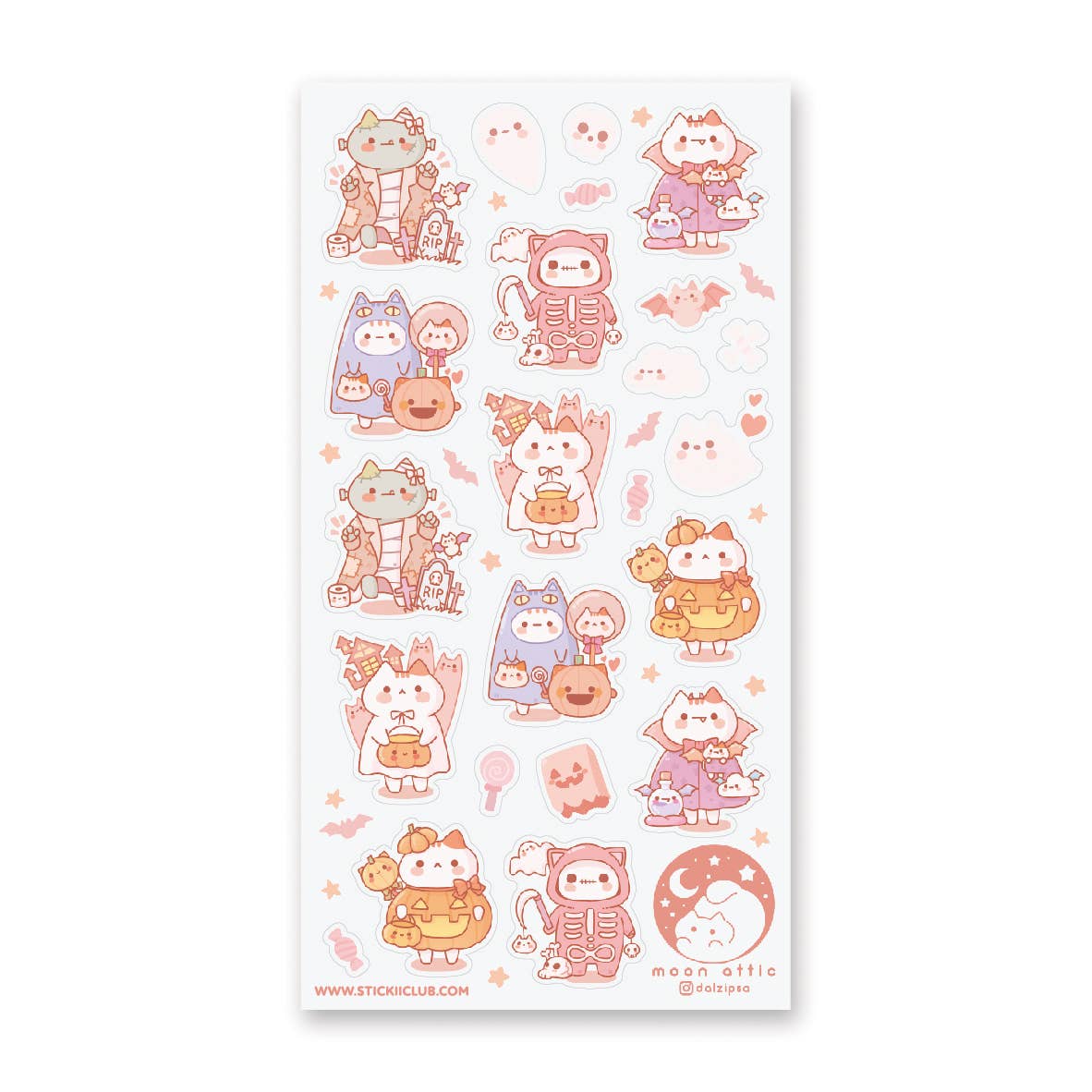 Trick or Treat Sticker Sheet by Stickii | Papertail Fox