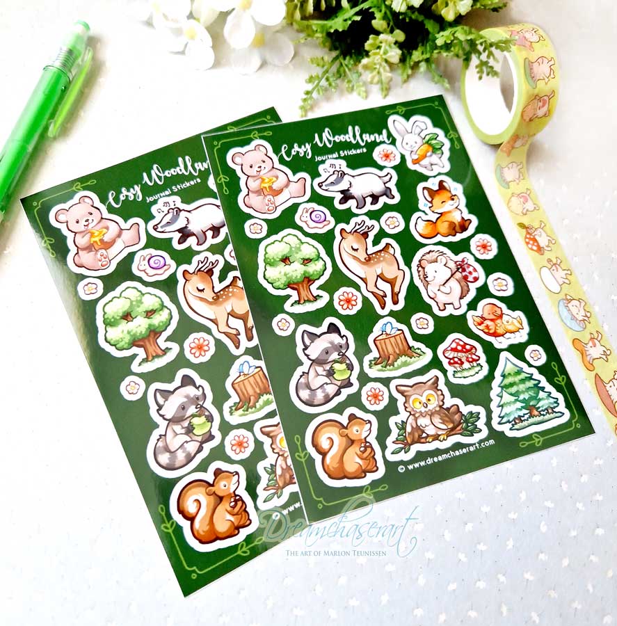 Woodland Creatures Sticker Sheet