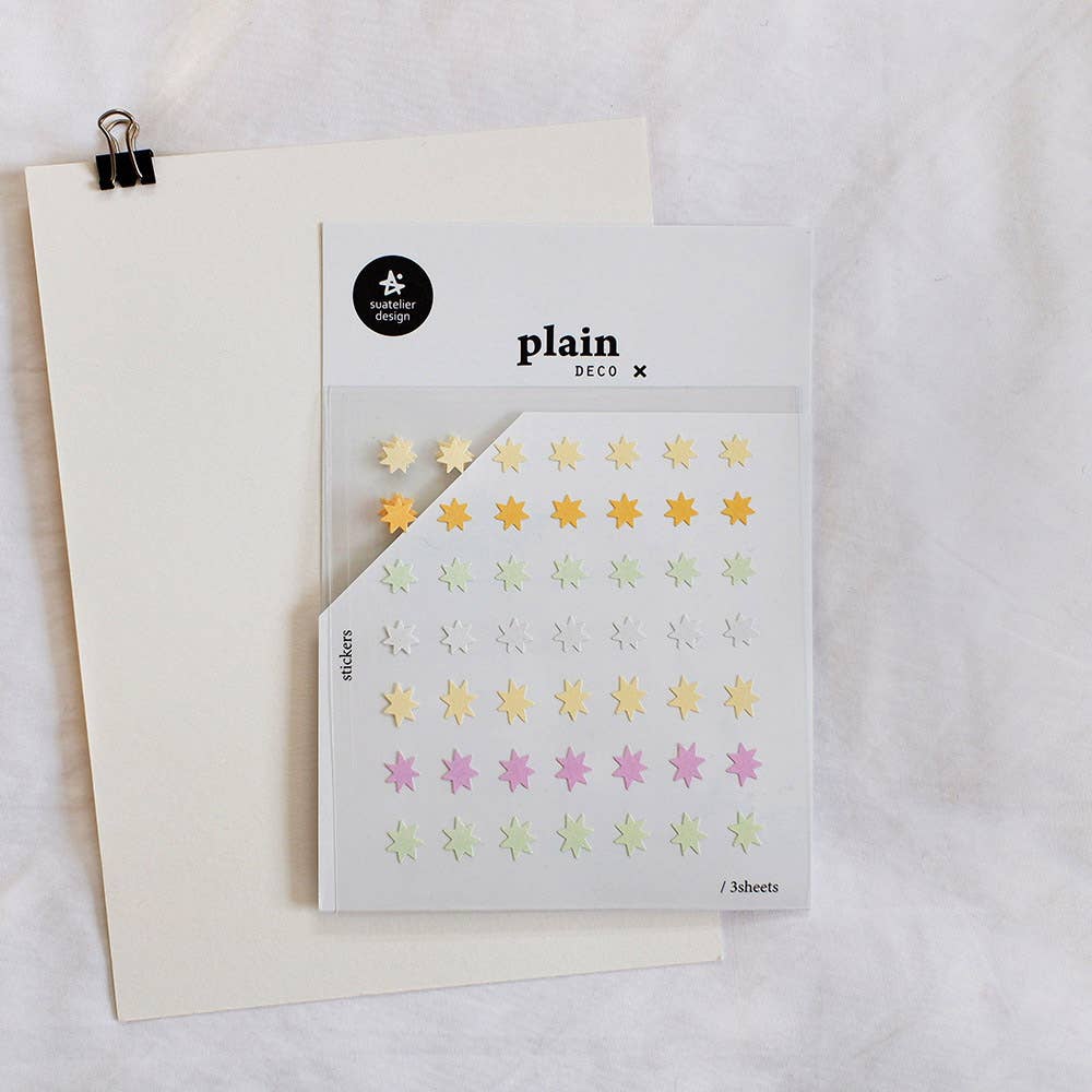 Small Sparkle 3 Sheet Sticker Set by Suatelier