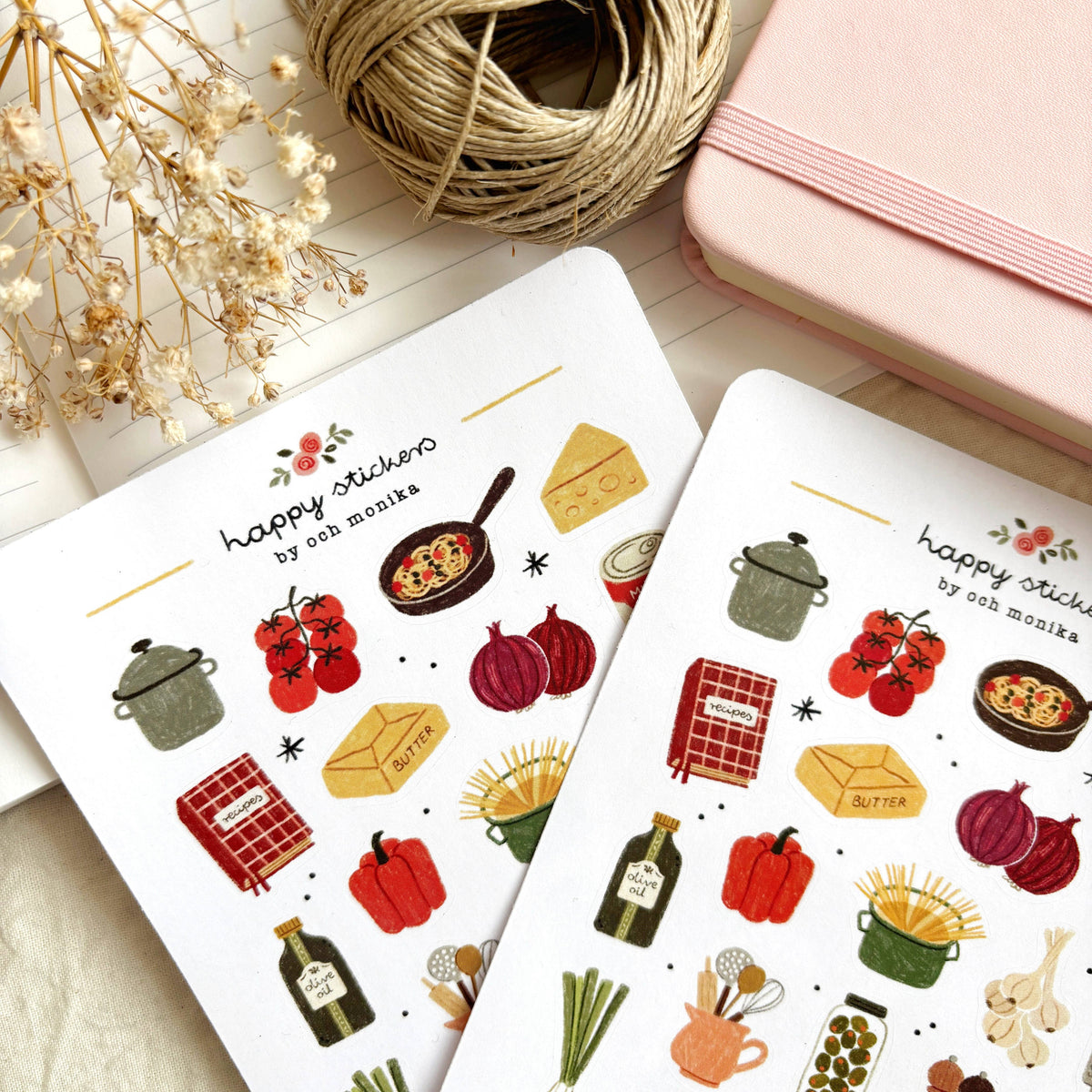 Home Cooking Sticker Sheet | Och Monika
