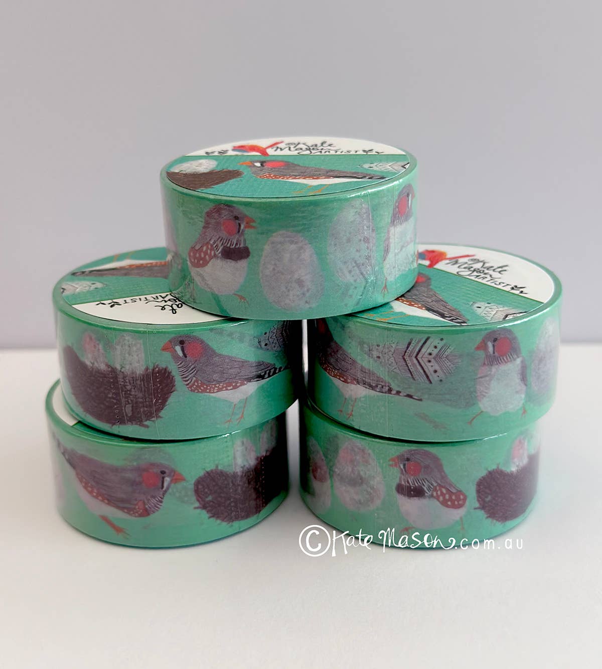 Bird Finches Eggs Nest Washi Tape | Kate Mason Artist