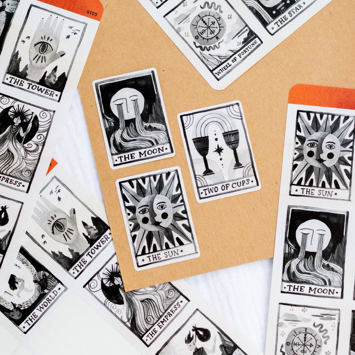 Tarot Cards Sticker Sheet | Wild Pencil Studio