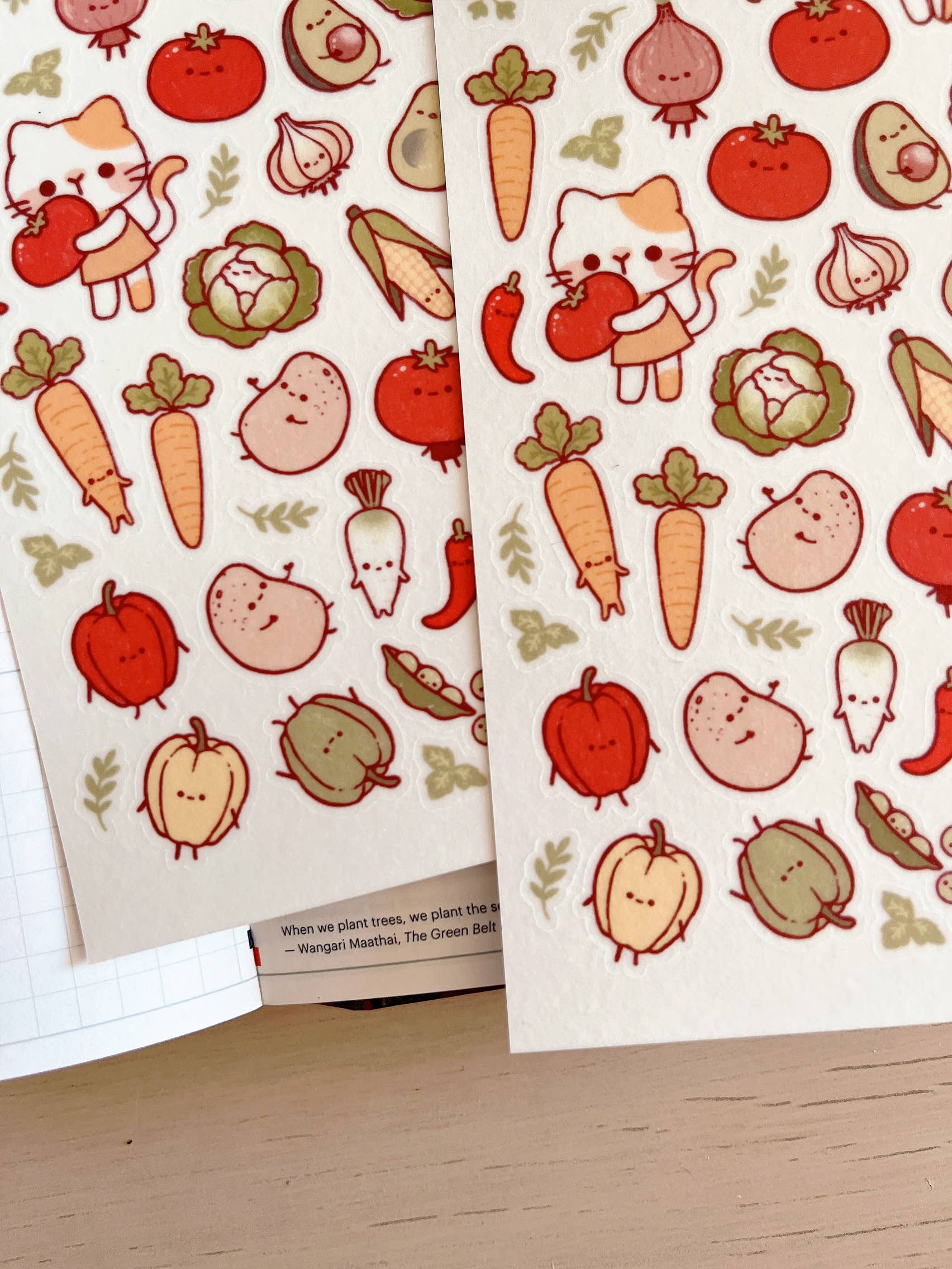 Veggie Friends Sticker Sheet no.089