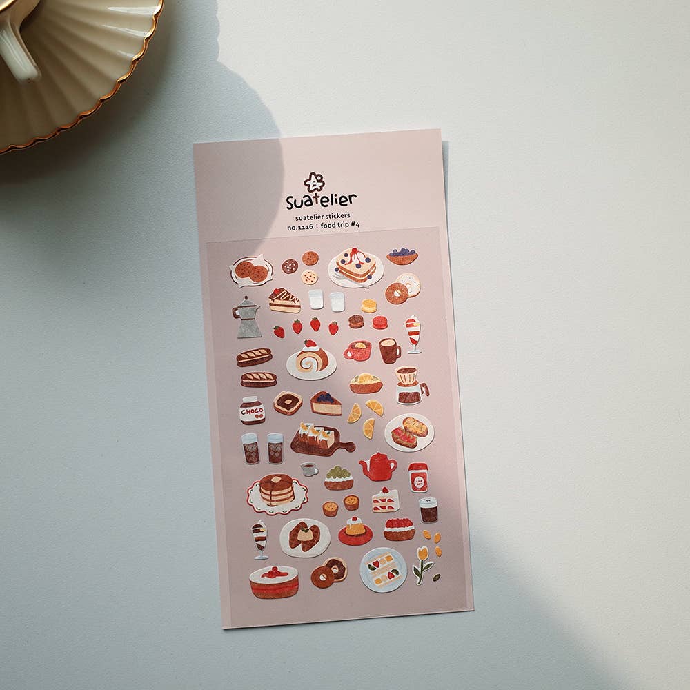 Food Trip #4 Sticker Sheet by Suatelier