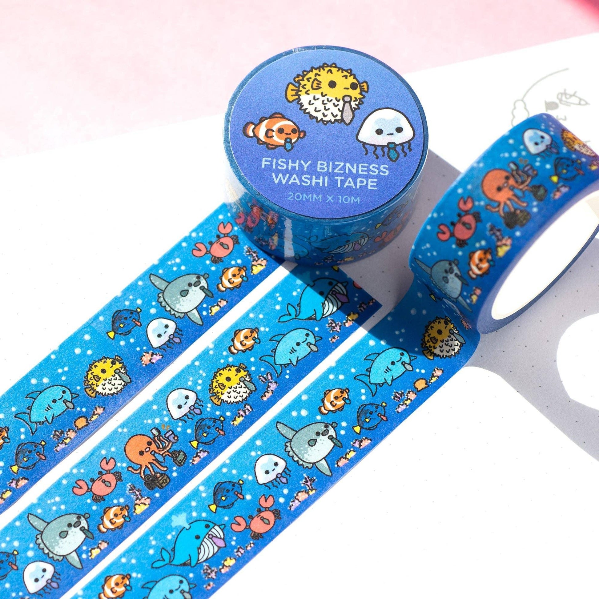 Fishy Bizness Washi Tape | Robot Dance Battle - Papertail Fox