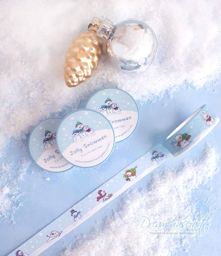 Jolly Snowmen christmas winter washi tape