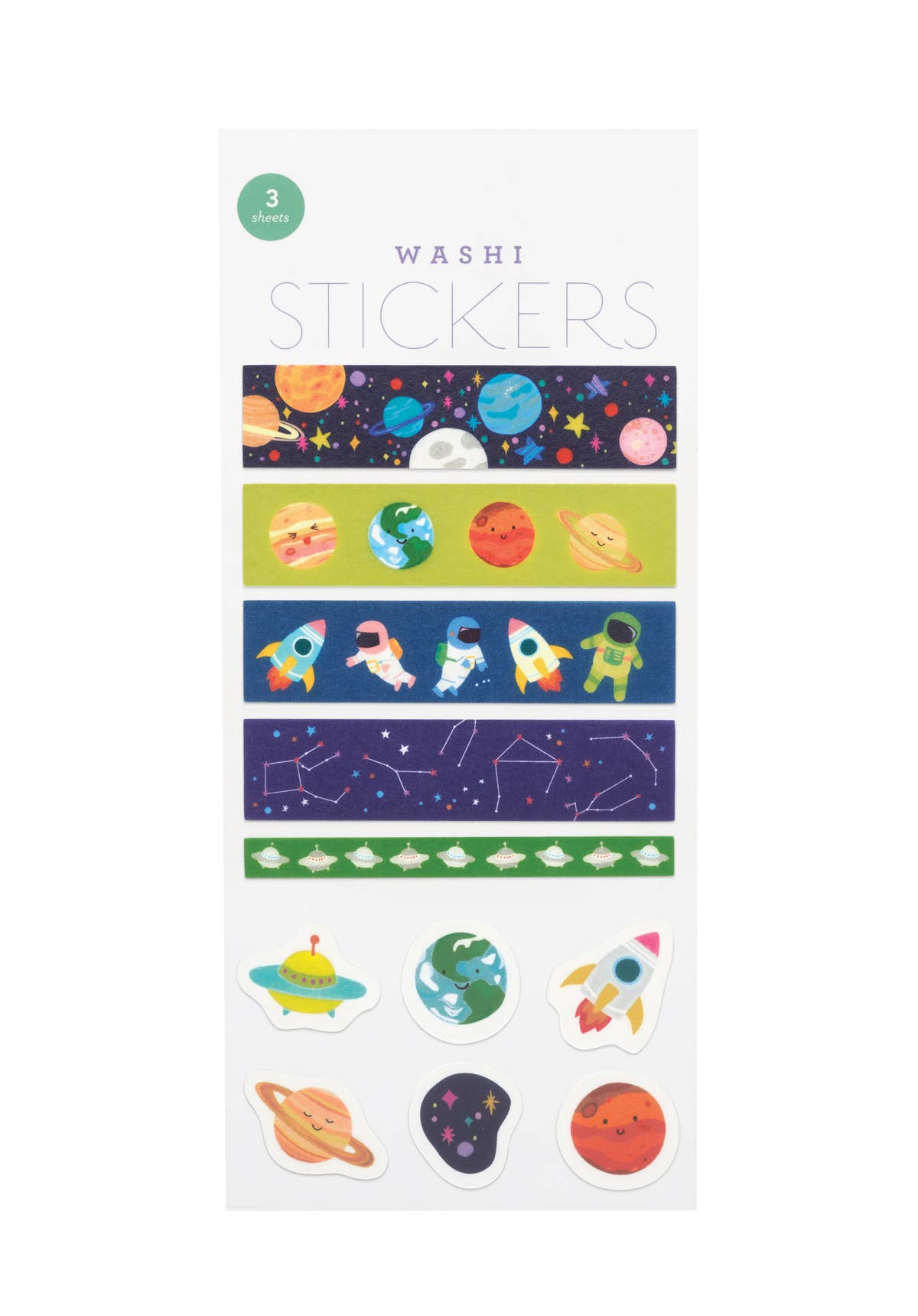 Planets Washi Stickers by Girl of All Work | Papertail Fox