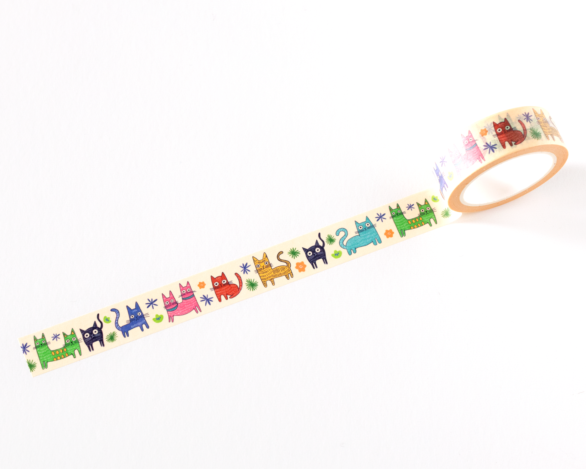 Colorful Cats Washi Tape by RippleSplash Studio | Papertail Fox