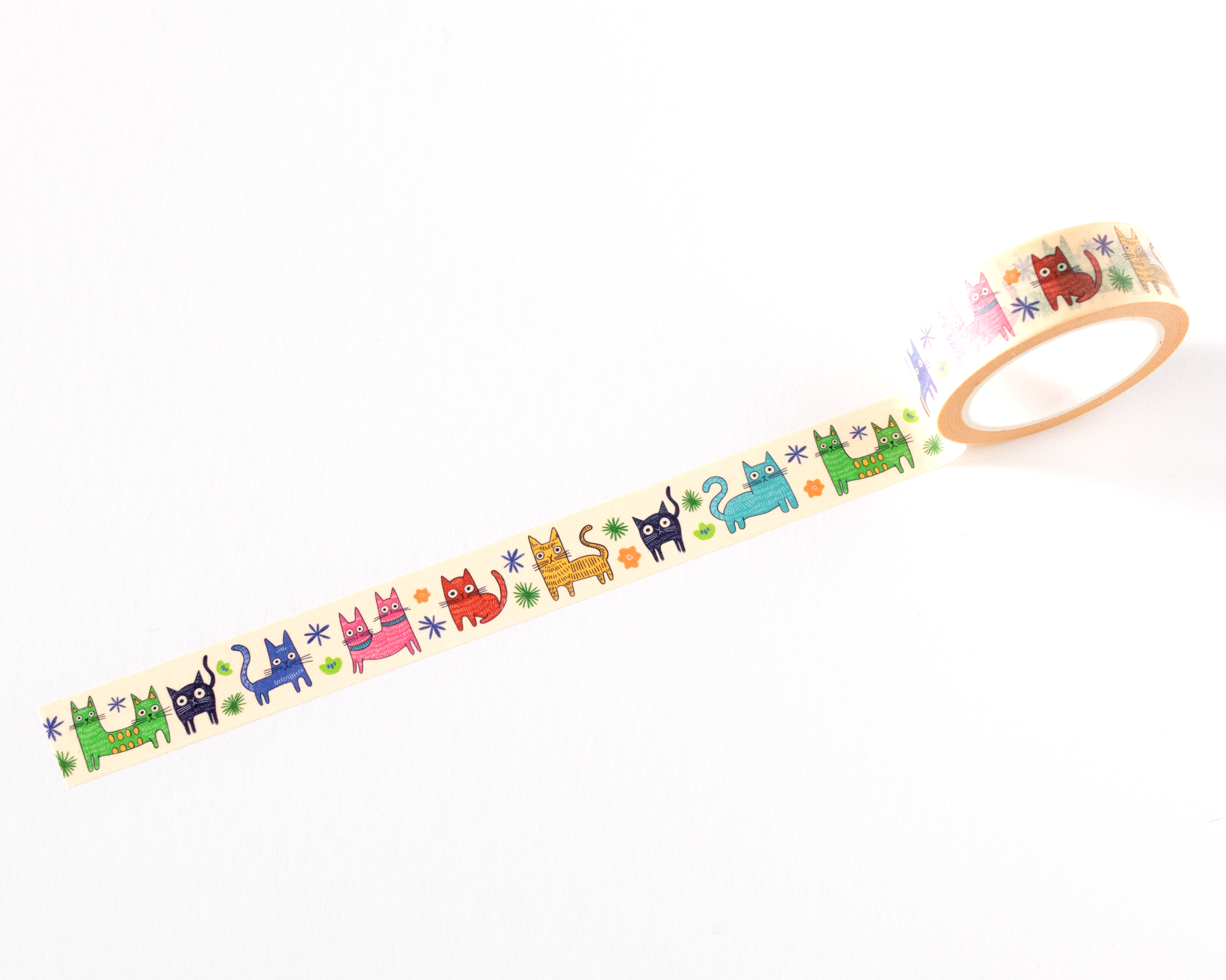 Colorful Cats Washi Tape by RippleSplash Studio | Papertail Fox
