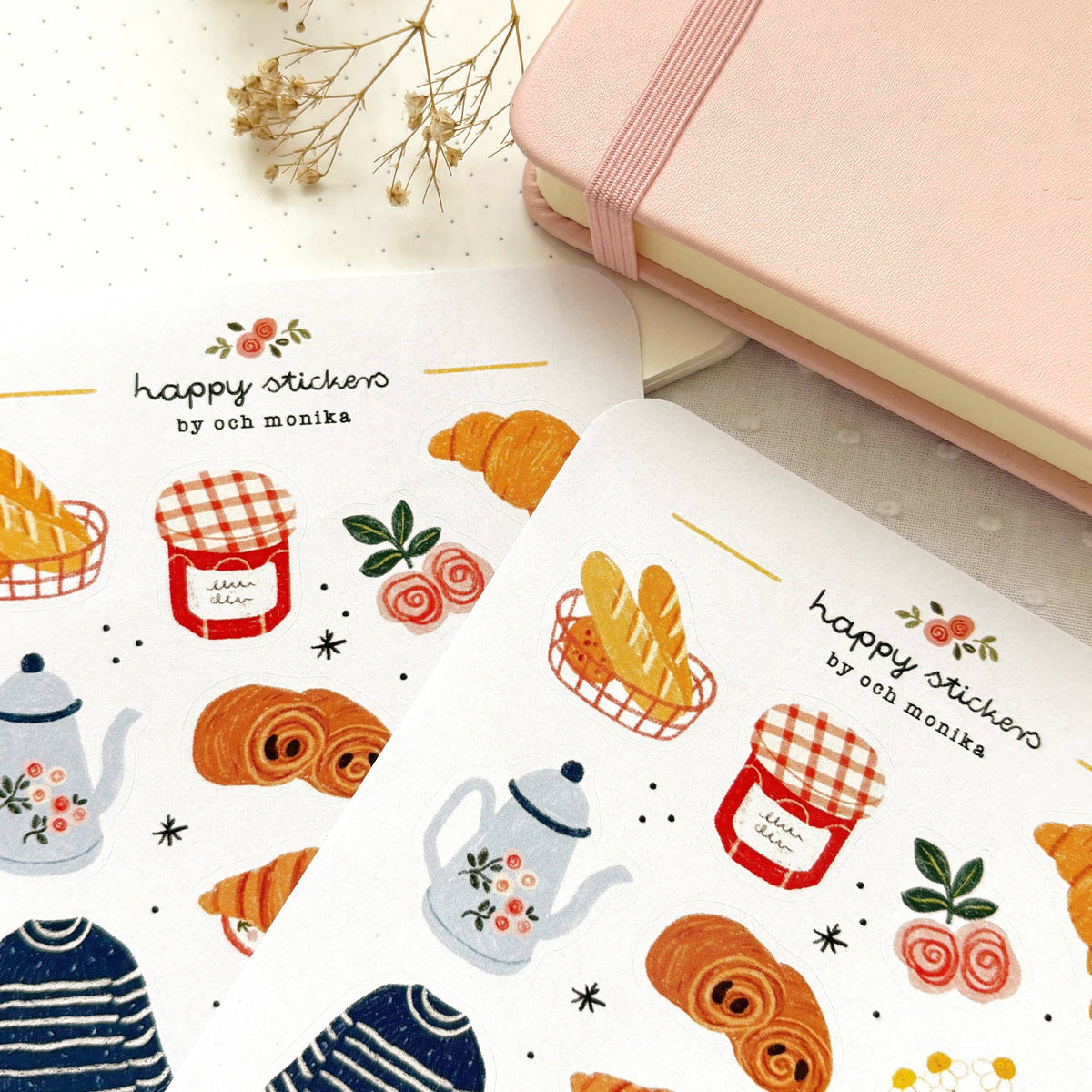 French Breakfast Sticker Sheet | Och Monika