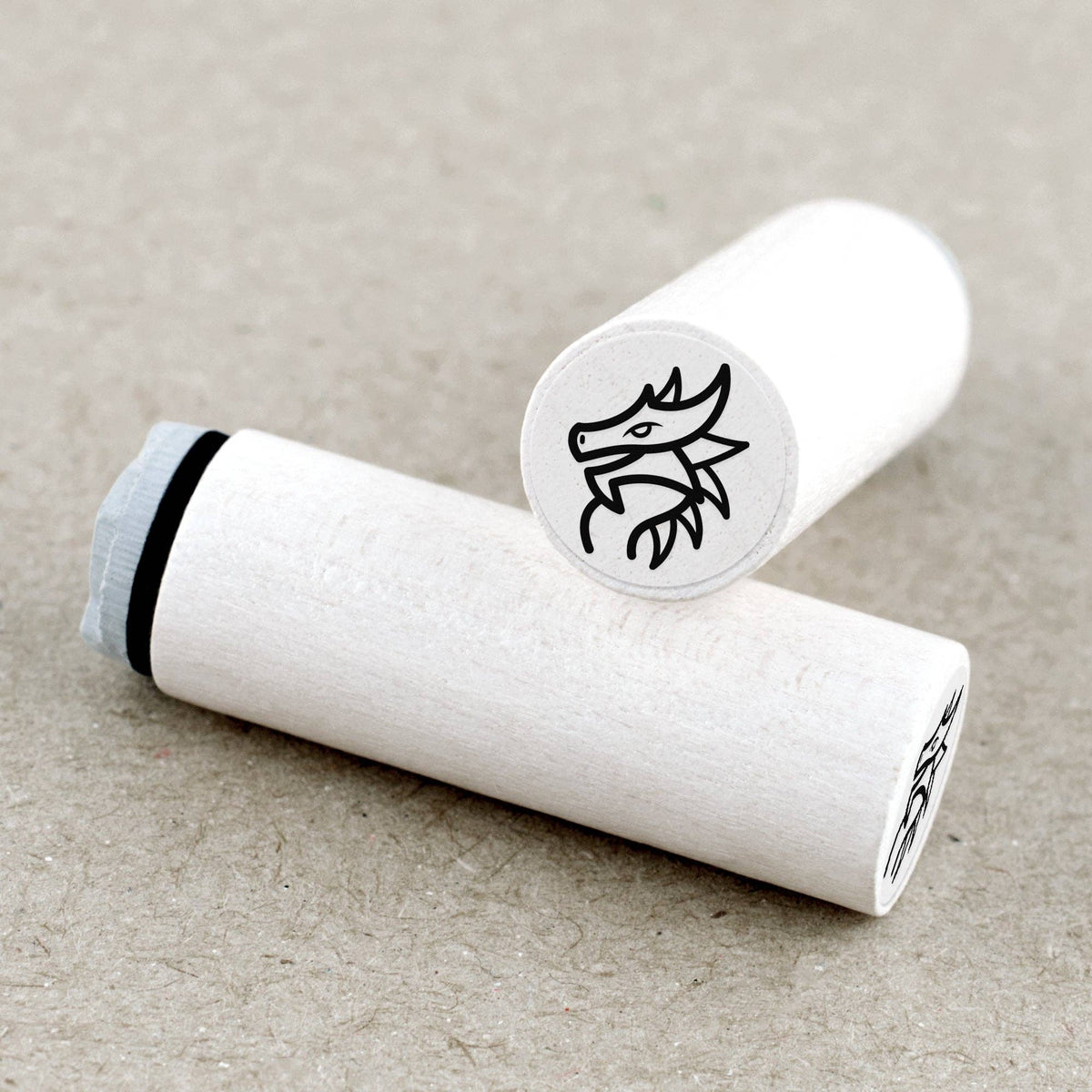 Dragon Head Mini Stamp by Merry & Bright | Papertail Fox