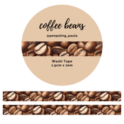 Coffee Beans Washi Tape | Penpaling Paula