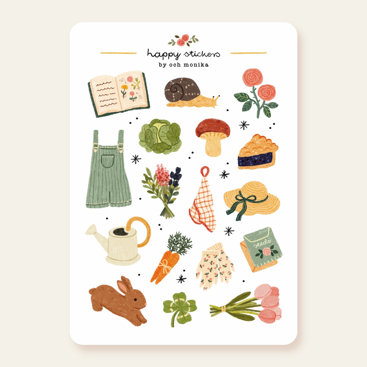 In the Garden Sticker Sheet | Och Monika