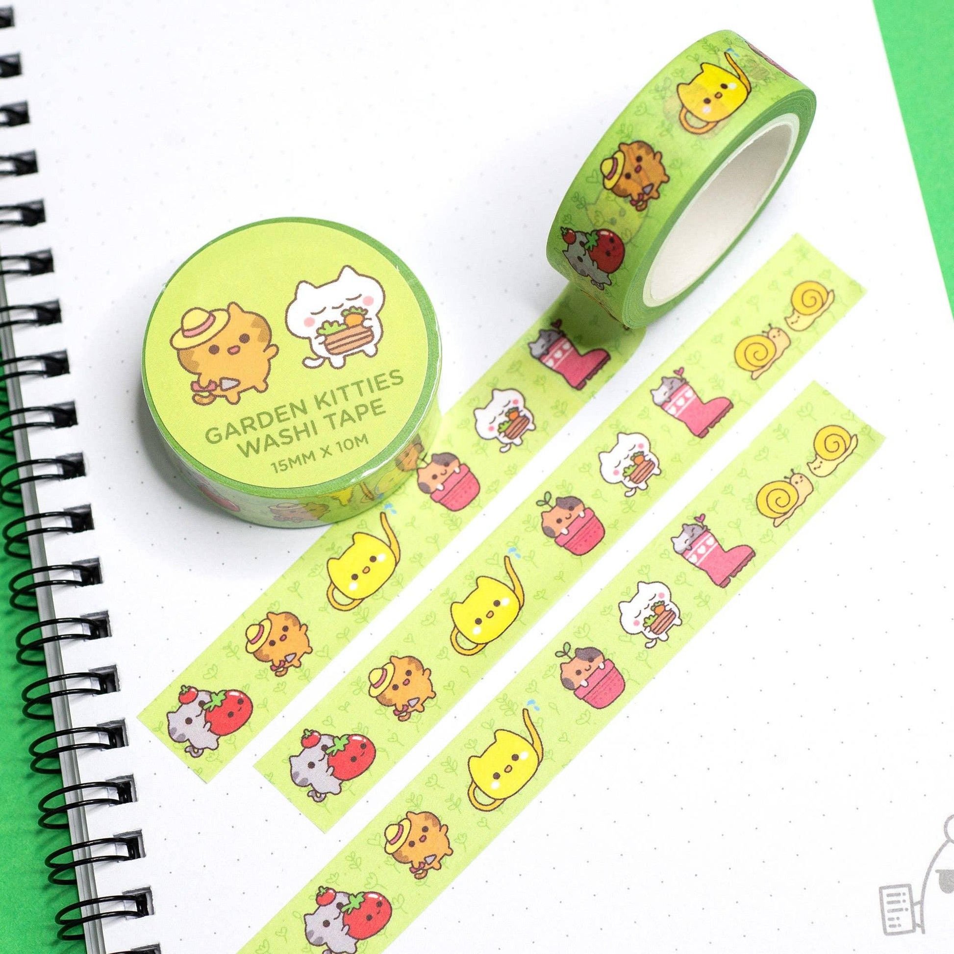 Garden Cats Washi Tape | Robot Dance Battle - Papertail Fox