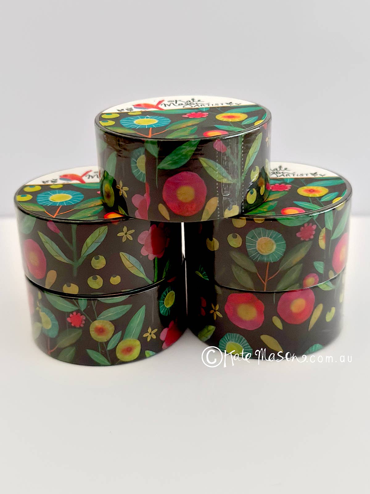 Floral Bright Washi Tape | Kate Mason Artist
