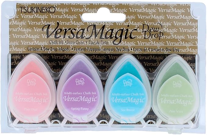 VersaMagic Dew Drop Chalk Ink Set, Pretty Pastels by Tsukineko | Papertail Fox