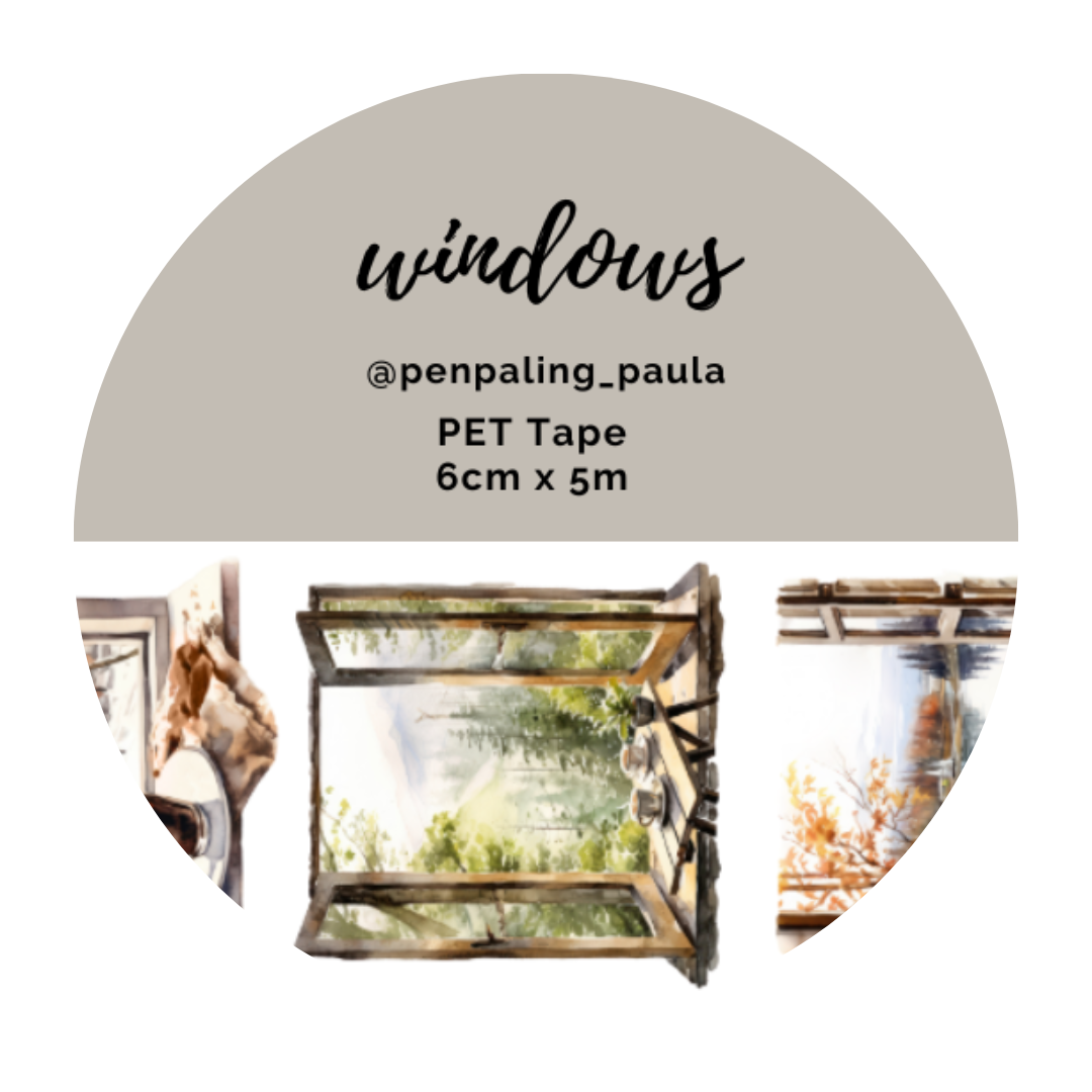 Windows Pre-Cut PET Tape by Penpaling Paula | Papertail Fox