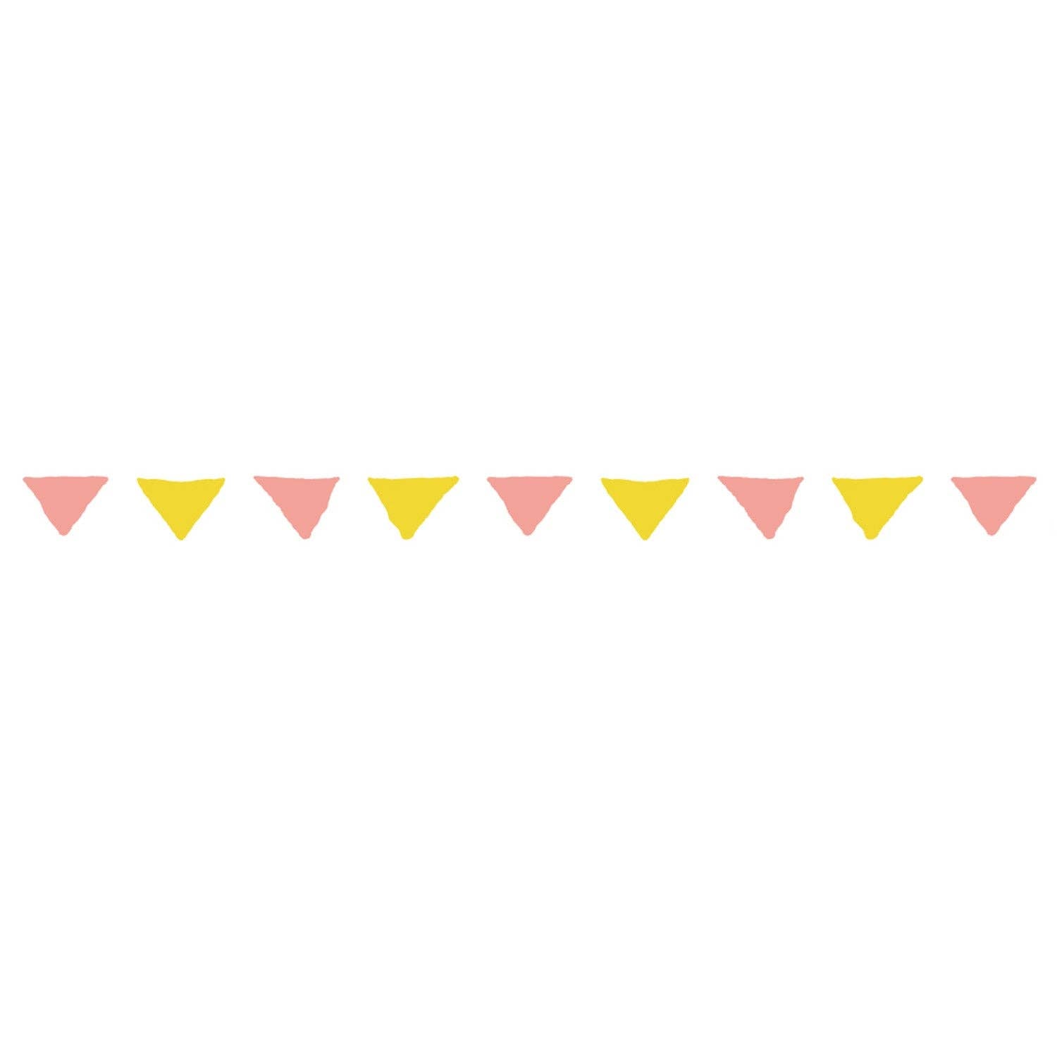 PLUS Petit Deco Rush Tape in Collage B Metallic design showing pastel metallic pennant flags