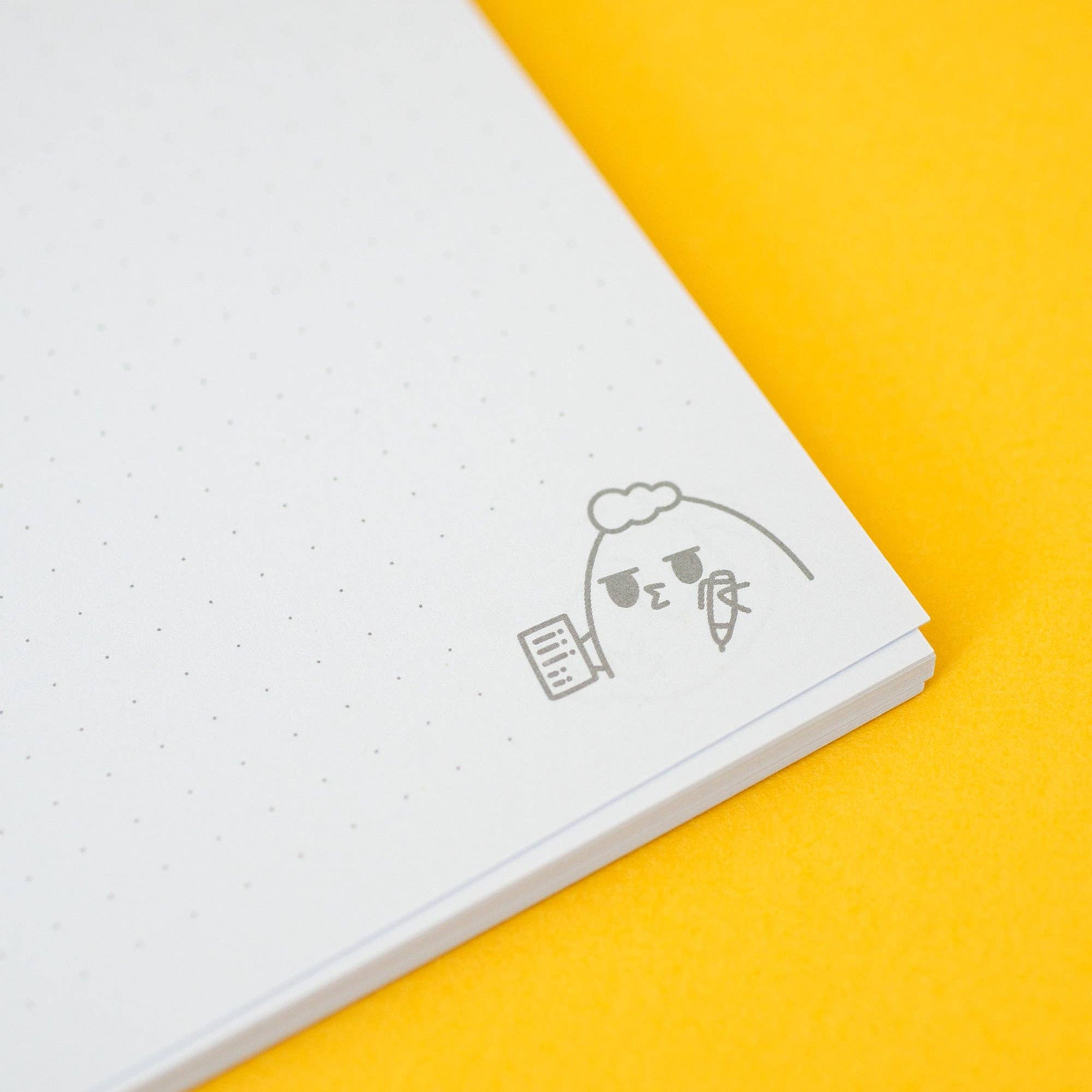 Grumpy Chicken "Too Early" Dotted A5 Notebook