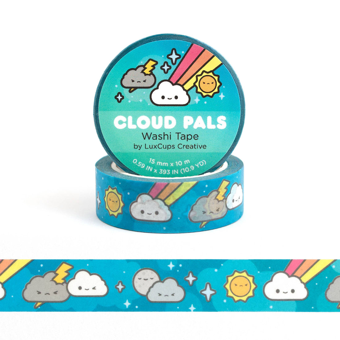 Cloud Pals Washi Tape by LuxCups Creative | Papertail Fox