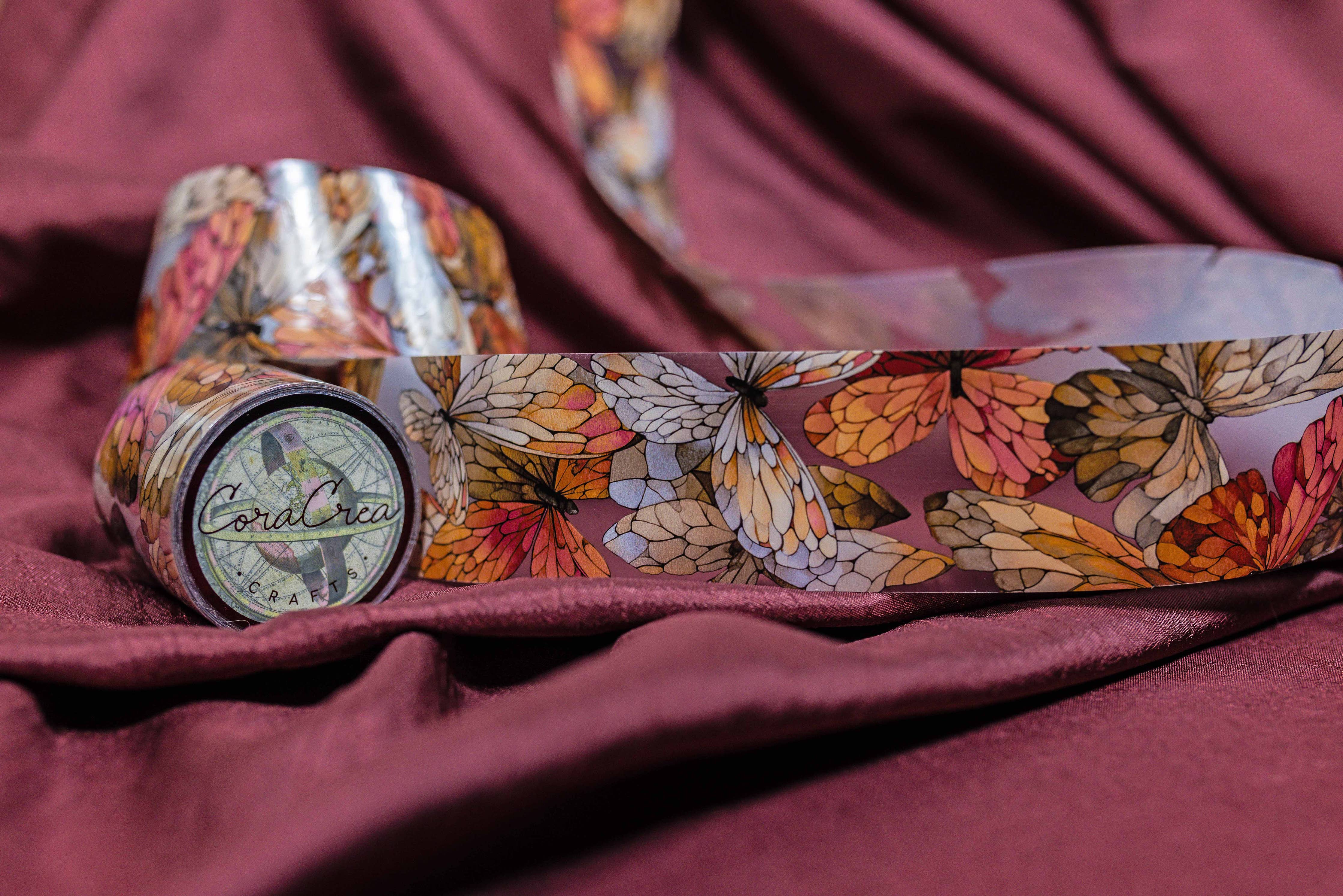 Butterfly Transparent Tape | CoraCreaCrafts